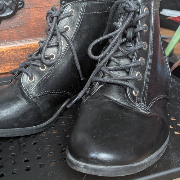 Call it Spring Black Leather Booties - Picture 6 of 9